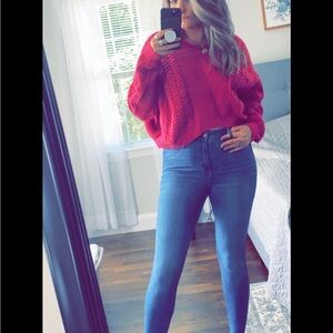 Crop sweater